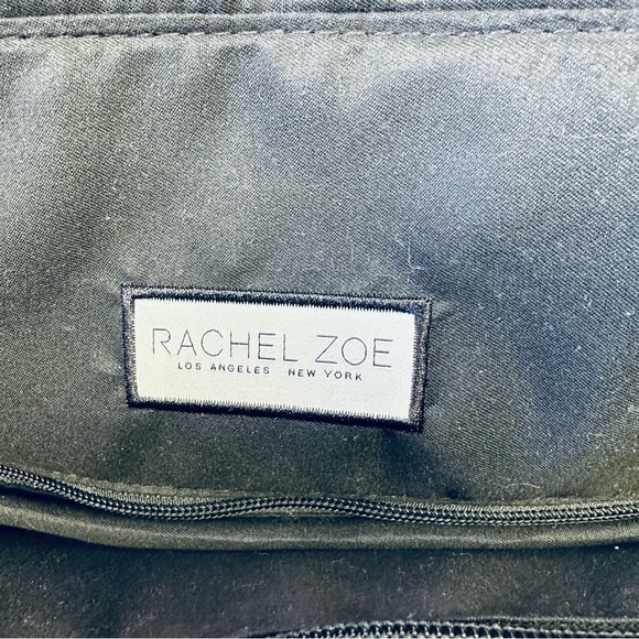 Rachel Zoe Black 2 PC Travel Tote Bag with Wristlet Detachable Shoulder Strap - Picture 9 of 16